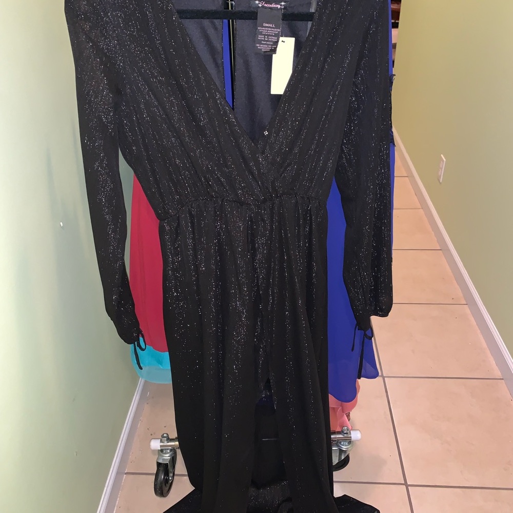 NEW!! shimmer romper with shorts underneath